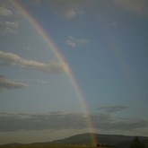 Rainbow above Boubin